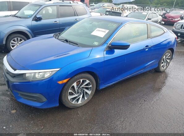 2HGFC4B57GH300613 2016 HONDA CIVIC Blue Front left