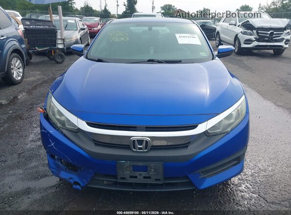 2HGFC4B57GH300613 2016 HONDA CIVIC Blue Instrument cluster view