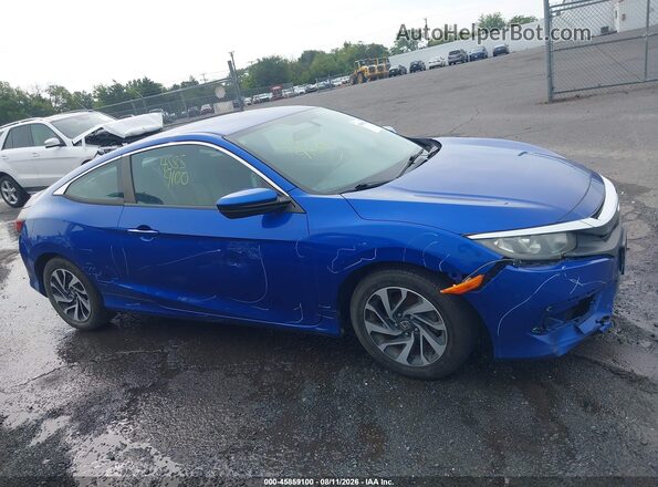 2HGFC4B57GH300613 2016 HONDA CIVIC Blue Rear interior view