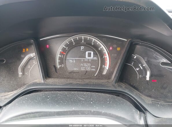 2HGFC4B57GH300613 2016 HONDA CIVIC Blue Rear seats view