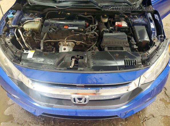 2HGFC4B57GH304869 2016 HONDA CIVIC Синий Вид задней части салона
