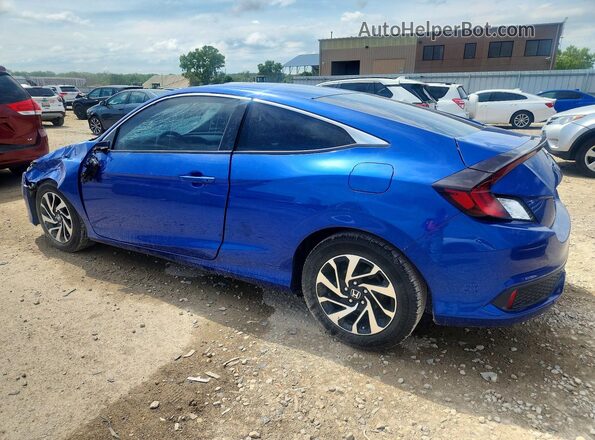 2HGFC4B57JH301560 2018 HONDA CIVIC Blue Trasero izquierdo