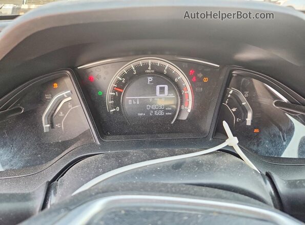 2HGFC4B58GH315878 2016 HONDA CIVIC Black ხელსაწყოთა პანელის ხედი