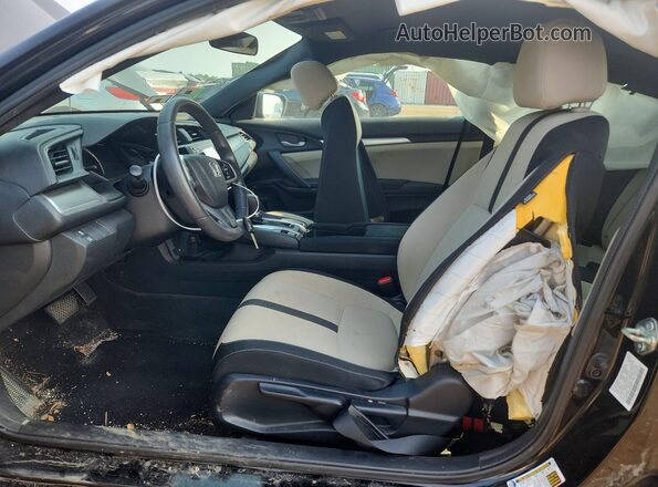 2HGFC4B58GH315878 2016 HONDA CIVIC Black წინა სალონის ხედი