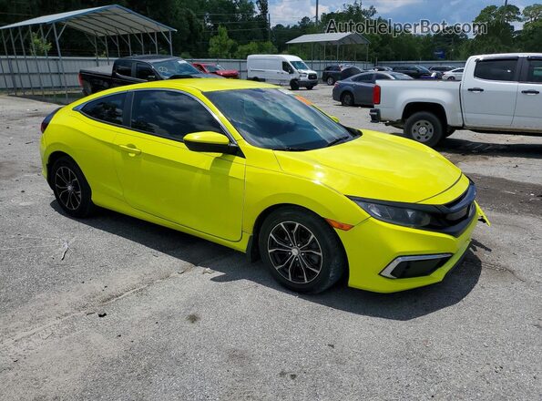 2HGFC4B63KH300559 2019 HONDA CIVIC Yellow Przód prawy