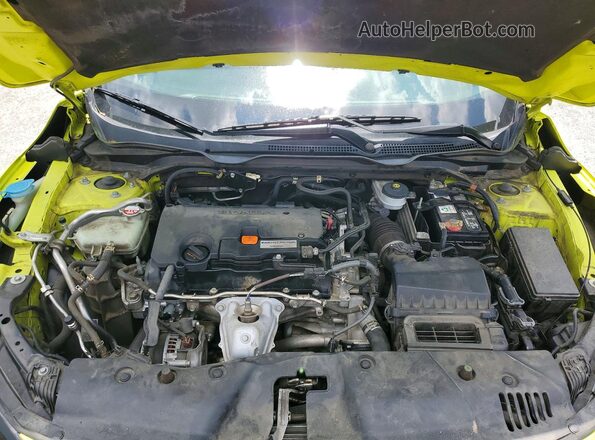 2HGFC4B63KH300559 2019 HONDA CIVIC Yellow Widok wnętrza z tyłu