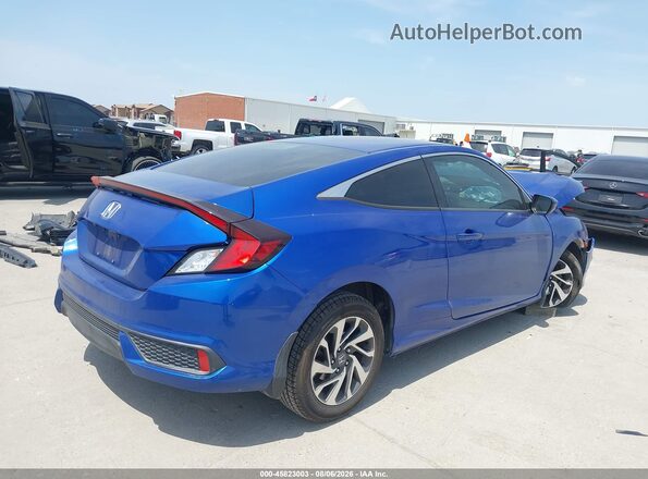 2HGFC4B64KH304684 2019 HONDA CIVIC Blue უკანა მარჯვენა