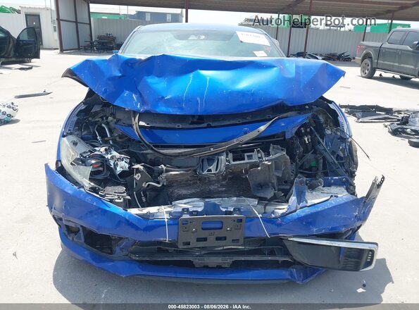2HGFC4B64KH304684 2019 HONDA CIVIC Blue უკანა სალონის ხედი