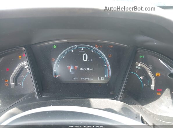 2HGFC4B64KH304684 2019 HONDA CIVIC Blue უკანა სავარძლების ხედი