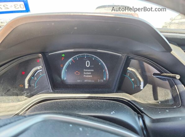 2HGFC4B65KH300983 2019 HONDA CIVIC Gray Սարքավորումների վահանակի տեսք
