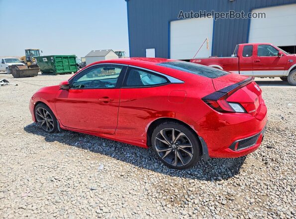 2HGFC4B83KH308050 2019 HONDA CIVIC Red Հետևի ձախ