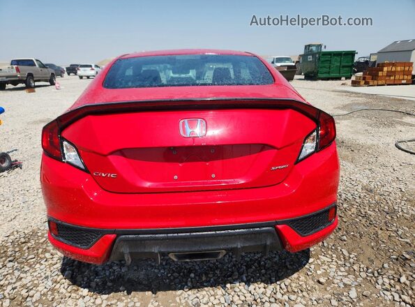 2HGFC4B83KH308050 2019 HONDA CIVIC Red Հետևի տեսք