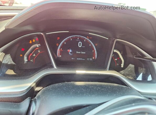 2HGFC4B83KH308050 2019 HONDA CIVIC Red Սարքավորումների վահանակի տեսք