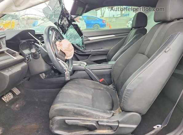 2HGFC4B85KH301679 2019 HONDA CIVIC Gray Вид салону спереду
