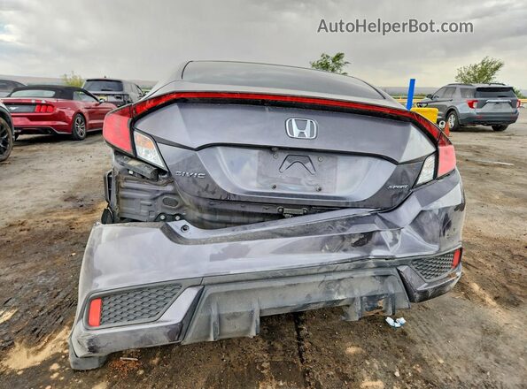 2HGFC4B85KH301679 2019 HONDA CIVIC Gray Вид ззаду