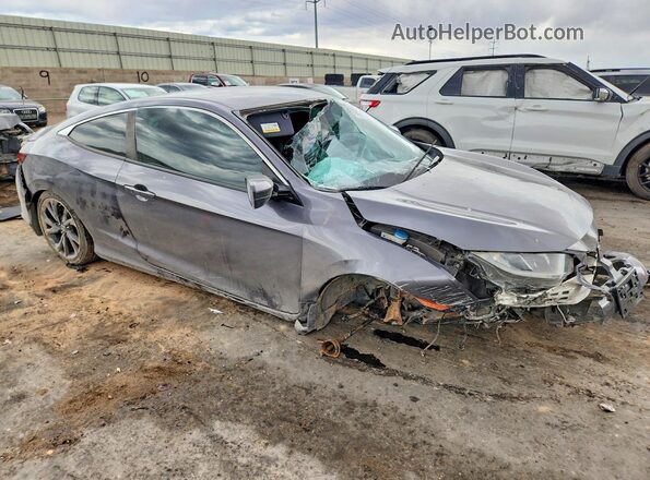 2HGFC4B85KH301679 2019 HONDA CIVIC Gray Передня права чверть