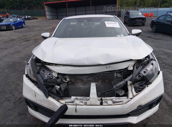 2HGFC4B85KH302704 2019 HONDA CIVIC White Vista del cuadro de instrumentos