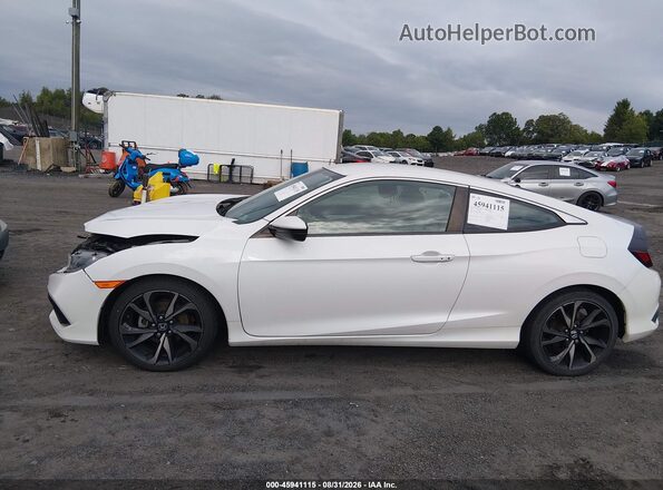2HGFC4B85KH302704 2019 HONDA CIVIC White Vista interior de 360 grados