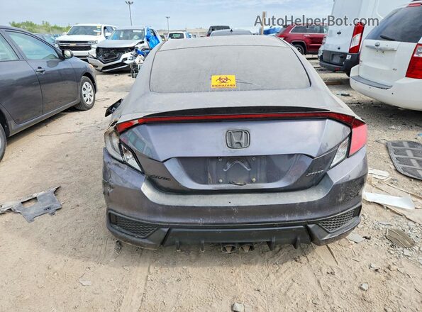 2HGFC4B86KH304820 2019 HONDA CIVIC Gray უკანა ხედი
