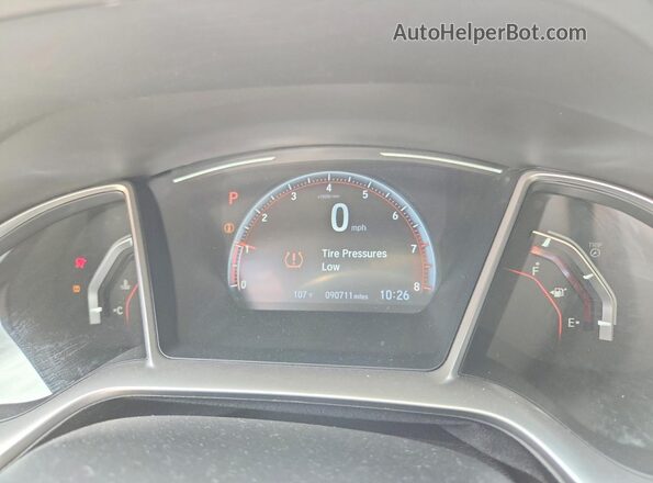 2HGFC4B86LH300090 2020 HONDA CIVIC White Vista del cuadro de instrumentos