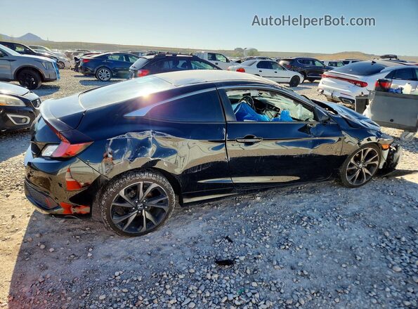 2HGFC4B89KH309719 2019 HONDA CIVIC Black უკანა მარჯვენა