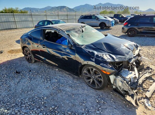2HGFC4B89KH309719 2019 HONDA CIVIC Black წინა მარჯვენა