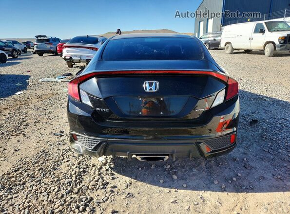 2HGFC4B89KH309719 2019 HONDA CIVIC Black უკანა ხედი