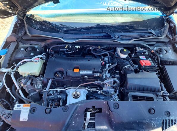 2HGFC4B89KH309719 2019 HONDA CIVIC Black უკანა სალონის ხედი