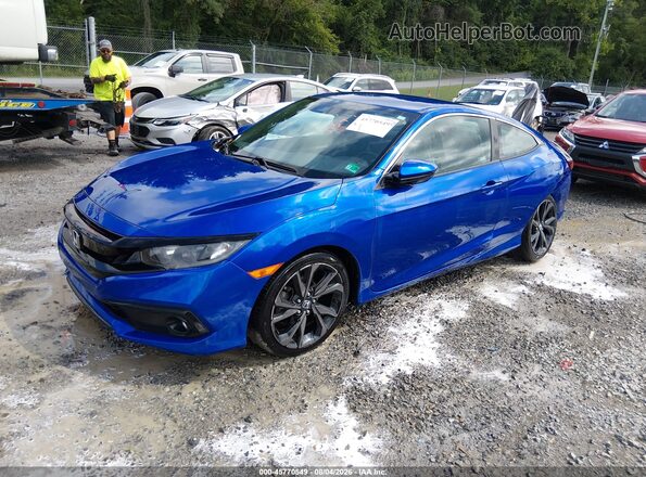 2HGFC4B89LH301248 2020 HONDA CIVIC Blue Vista tres cuartos delantera izquierda