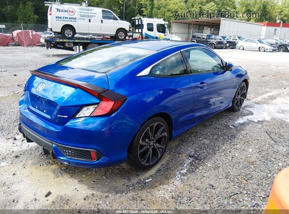 2HGFC4B89LH301248 2020 HONDA CIVIC Blue Trasero derecho