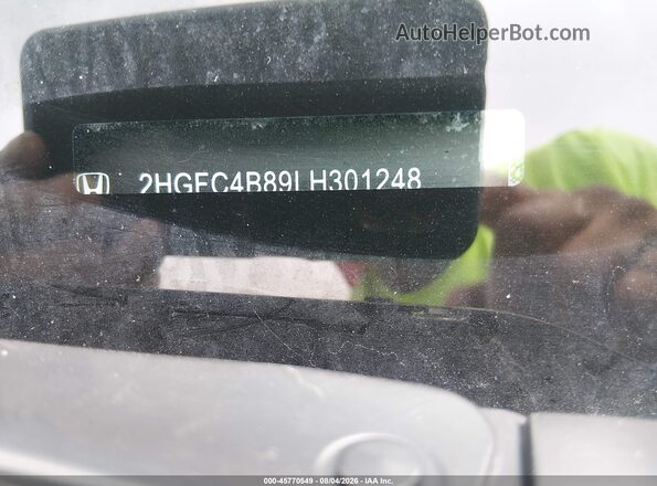 2HGFC4B89LH301248 2020 HONDA CIVIC Blue Vista del compartimento del motor