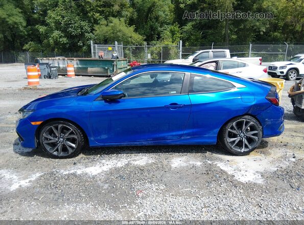 2HGFC4B89LH301248 2020 HONDA CIVIC Blue Vista interior de 360 grados