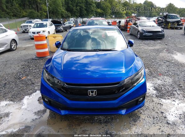 2HGFC4B89LH301248 2020 HONDA CIVIC Blue Vista del cuadro de instrumentos