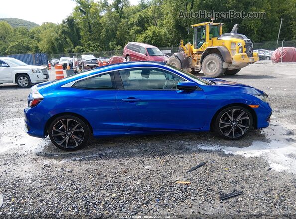 2HGFC4B89LH301248 2020 HONDA CIVIC Blue Vista interior trasera