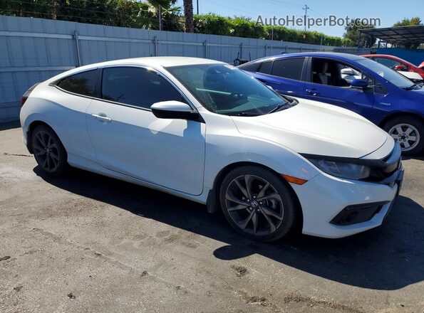 2HGFC4B8XKH300754 2019 HONDA CIVIC Белый Передняя правая четверть