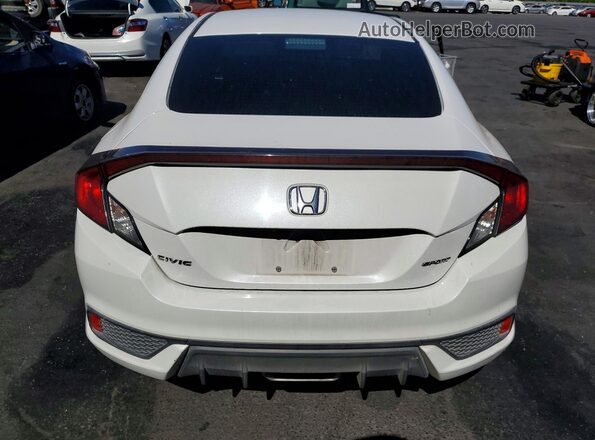 2HGFC4B8XKH300754 2019 HONDA CIVIC Белый Вид сзади