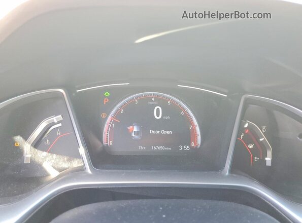 2HGFC4B8XKH300754 2019 HONDA CIVIC Белый Вид щитка приборов