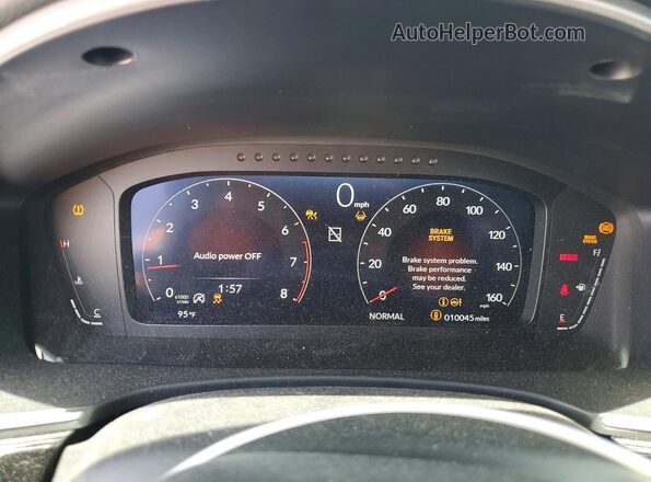 2HGFE1E51SH477770 2025 HONDA CIVIC Black Vista del cuadro de instrumentos