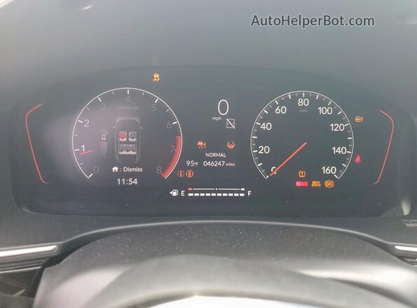 2HGFE1E52NH473201 2022 HONDA CIVIC Blue Widok zestawu wskaźników