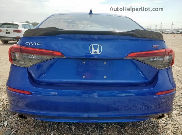 2HGFE1E52NH473201 2022 HONDA CIVIC Blue Widok z tyłu
