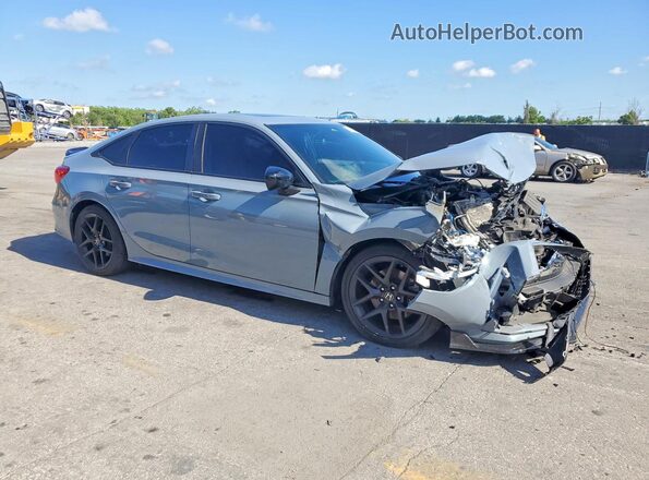 2HGFE1E53PH472948 2023 HONDA CIVIC Gray Передня права чверть