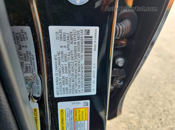 2HGFE1E54TH476873 2026 HONDA CIVIC Black Vista del compartimento del motor