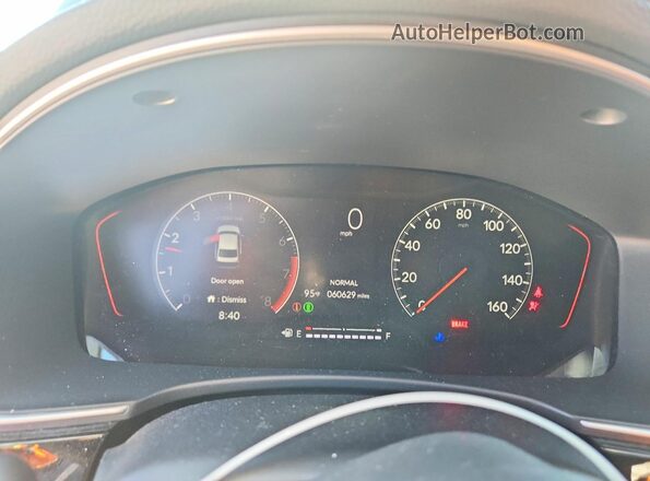 2HGFE1E55NH473595 2022 HONDA CIVIC Blue ხელსაწყოთა პანელის ხედი