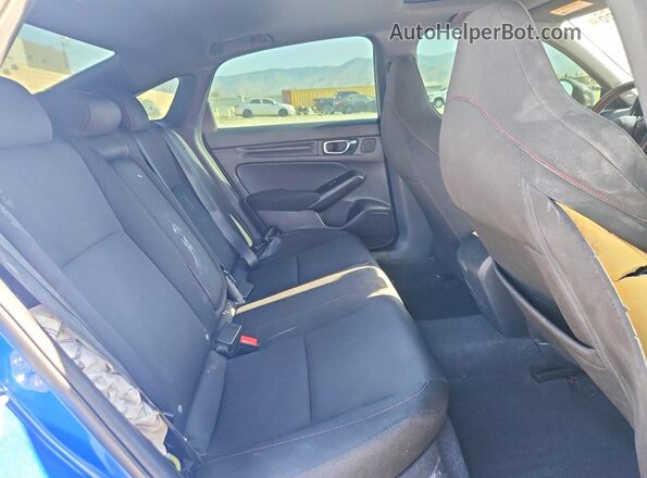 2HGFE1E55NH473595 2022 HONDA CIVIC Blue უკანა სავარძლების ხედი