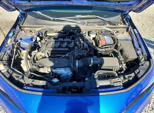 2HGFE1E55NH473595 2022 HONDA CIVIC Blue უკანა სალონის ხედი
