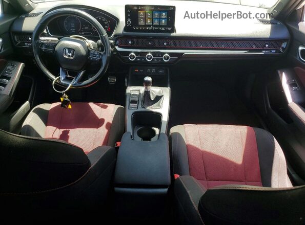 2HGFE1E56PH472698 2023 HONDA CIVIC White Widok deski rozdzielczej