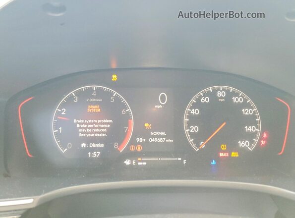 2HGFE1E56PH472698 2023 HONDA CIVIC White Widok zestawu wskaźników