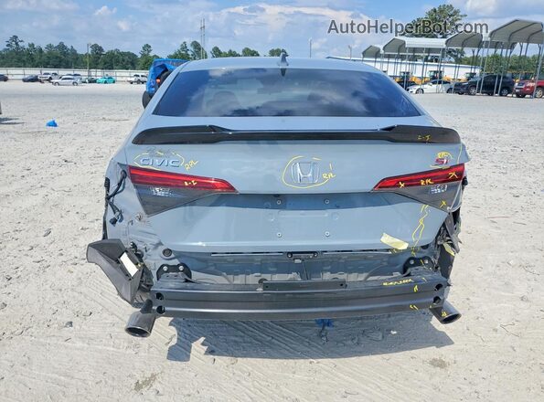 2HGFE1E56PH474211 2023 HONDA CIVIC Gray Widok z tyłu