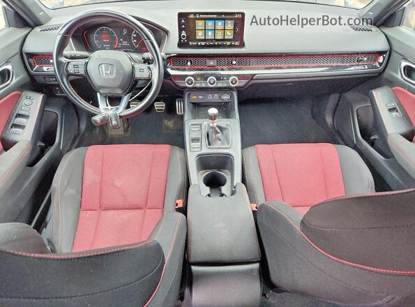 2HGFE1E57NH470357 2022 HONDA CIVIC Gray წინა პანელის ხედი