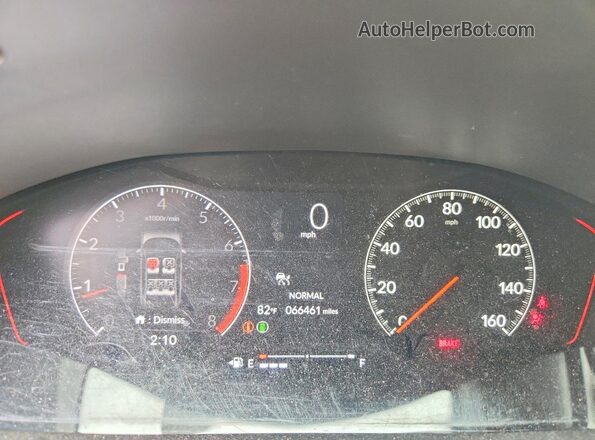 2HGFE1E57NH470357 2022 HONDA CIVIC Gray ხელსაწყოთა პანელის ხედი